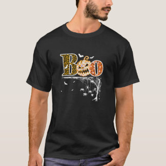 Camiseta Boo Spooky Pumpkin Vampiro Boo Scary Witch Bat Hor