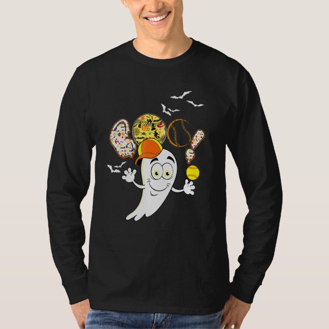 Camiseta Boo Tênis Player Ghost Spooky Night (Frente)