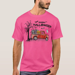 Camiseta Boo Truck Spooky Gnomo Pumpkin Halloween Cos