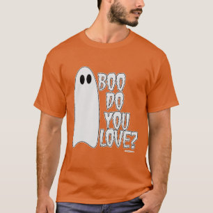 Camiseta Boo Você Ama O Slogan De Halloween Escuro