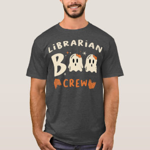 Camiseta Boo-worm da Bibliotecária Boys Girls Halloween C