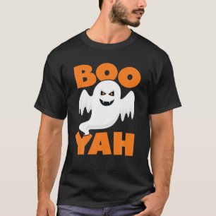 Camiseta Boo Yah Engraçado Spooky Bonito Queda de Halloween