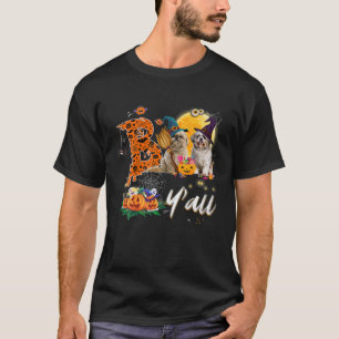 Camiseta Boo Y'all Cute Shih Tzu Dog Loves Moon Hat Witch H