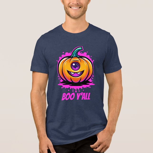 Camiseta Boo Y'All, design de Halloween adorável (Frente)