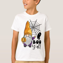 Camiseta Boo Y'all Halloween Gnomo