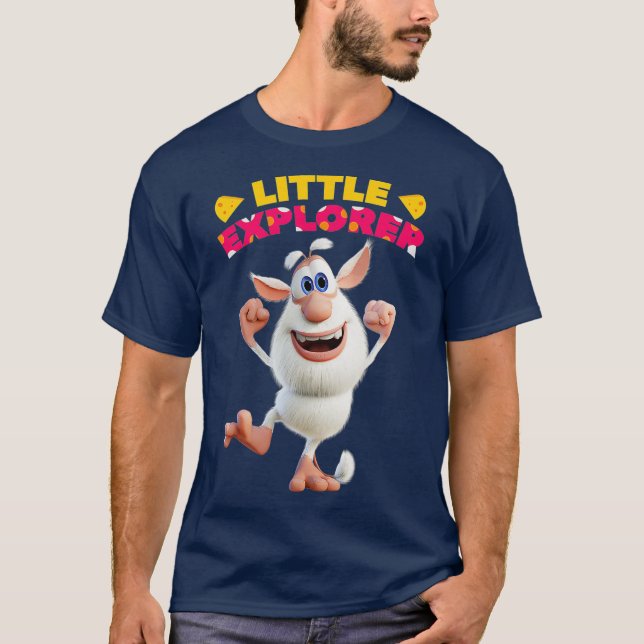 Camiseta Booba Little Explorer Happy Birthday Gift for (Frente)