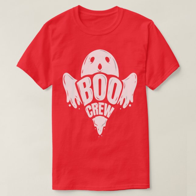 Camiseta Boocrew Que Gosta Do Espírito Fantasma Halloween (Frente do Design)