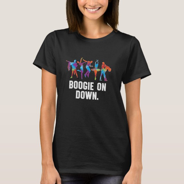 Camiseta Boogie Sobre A Dança Engraçada Dançando Humor (Frente)