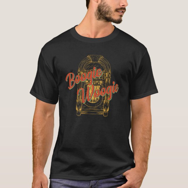 Camiseta Boogie Woogie Vintage Jukebox (Frente)
