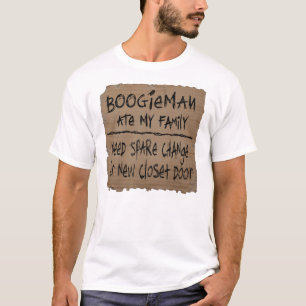 Camiseta Boogieman comeu minha mudança de reposição da