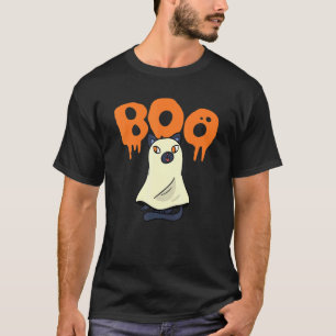 Camiseta Booh Scary Graphic Ghost Halloween Trick Ou Tratar