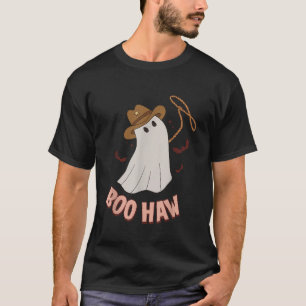 Camiseta BooHaw Shirt Ghost Halloween Cowboy Costum