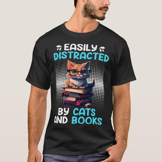 Camiseta Book  Cat fan Bookworm Book Reader Bookfriend  2 (Frente)