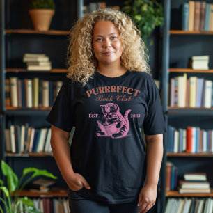 Camiseta Book Club Cat Purrfect