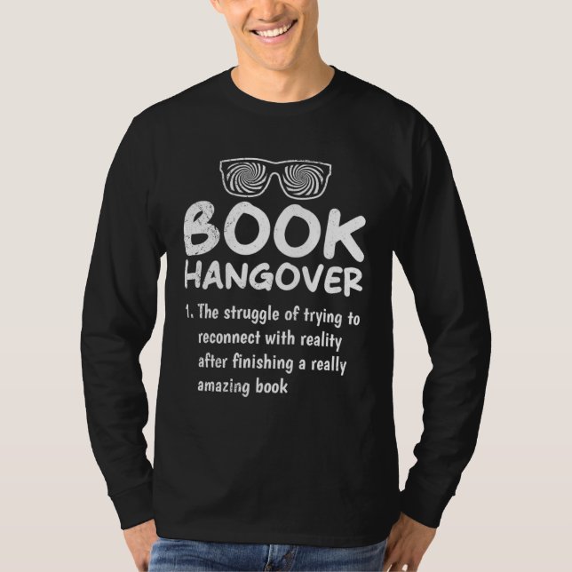 Camiseta Book Hangover book  and booknerds Bookworm (Frente)