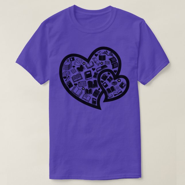 Camiseta Book Heart (Frente do Design)
