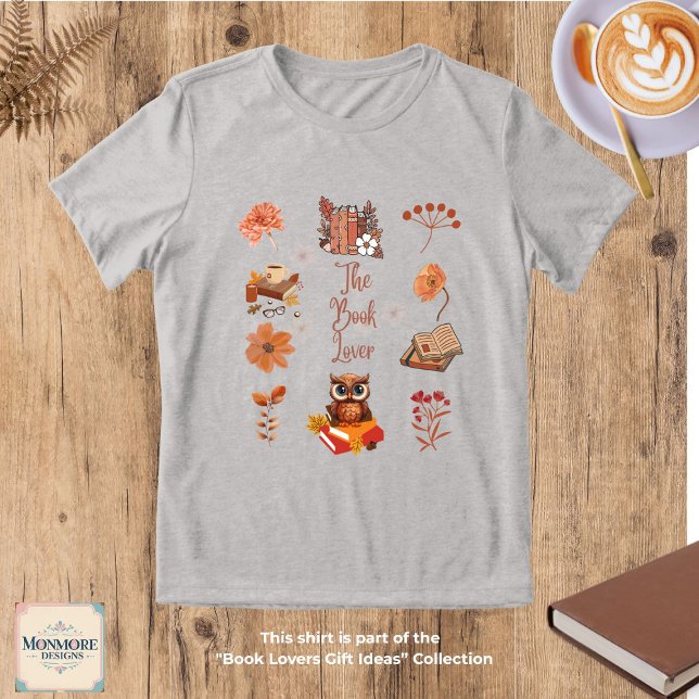 Camiseta Book Lover Aesthetic Tri-Blend Shirt (Criador carregado)