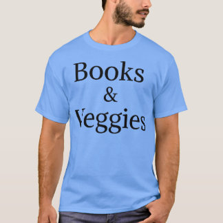 Camiseta Book Lover and Vegetables Vegetarian Vegan Gift