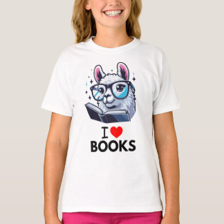 Camiseta Book Lover Geschenkidee I Love Books für Lese Fans