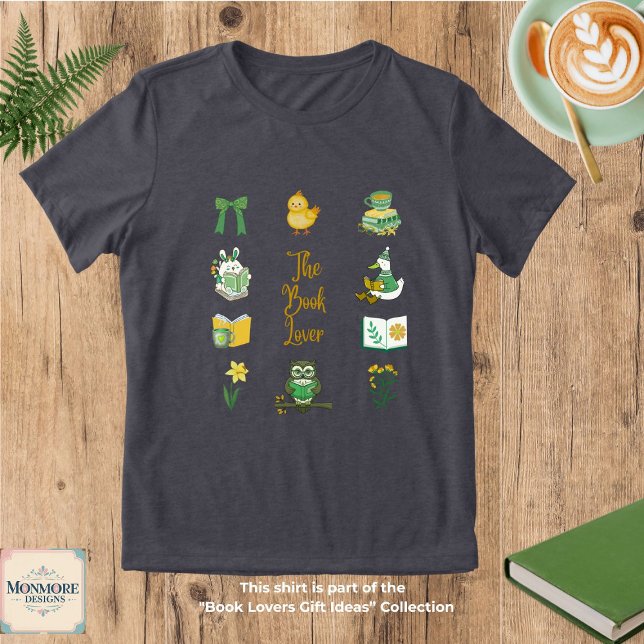 Camiseta Book Lover Spring Edition Tri-Blend Shirt (Criador carregado)