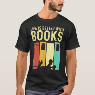 Camiseta Book Men Reading Readers Bibliotecário 3