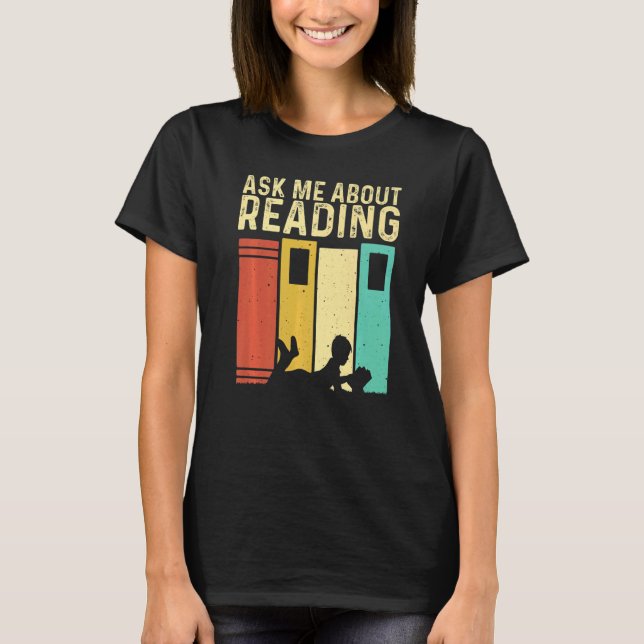 Camiseta Book  Men Women Reading Readers Librarian (Frente)