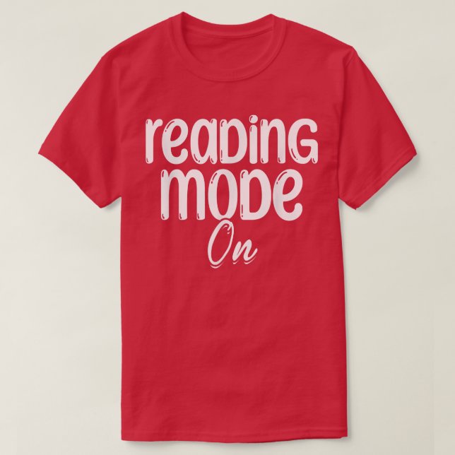 Camiseta Book Reading Mode On Library Book Lover Reading Bo (Frente do Design)