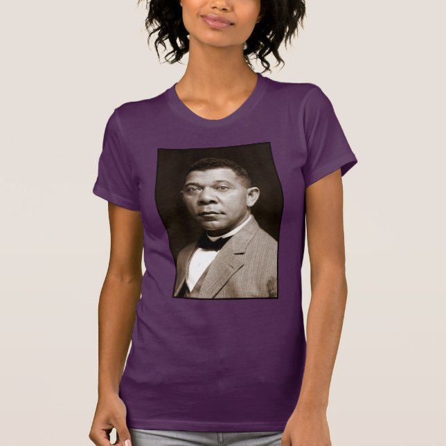Camiseta Booker Washington: Educador Afro-Americano (Frente)