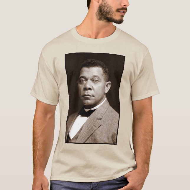 Camiseta Booker Washington: Educador Afro-Americano (Frente)