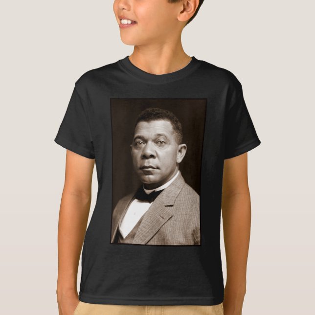 Camiseta Booker Washington: Educador Afro-Americano (Frente)
