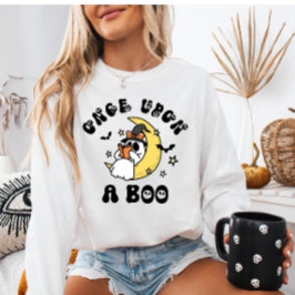 Camiseta Bookie Fantasma uma vez em um Boo Halloween