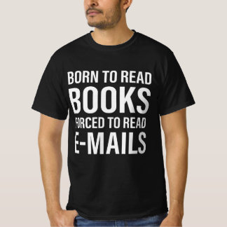 Camiseta Bookit Nascer To Read Books Forçado A Ler Emails