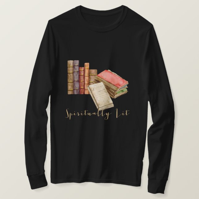 Camiseta Booklover Garota Espiritual (Frente do Design)