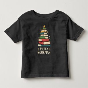 Camiseta Bookmas felizes - Pilha Festiva de Livros