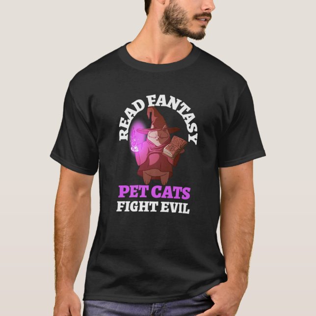 Camiseta Books Cats Mau Bookworm Fantasy Mães (Frente)