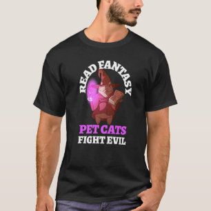 Camiseta Books Cats Mau Bookworm Fantasy Mães
