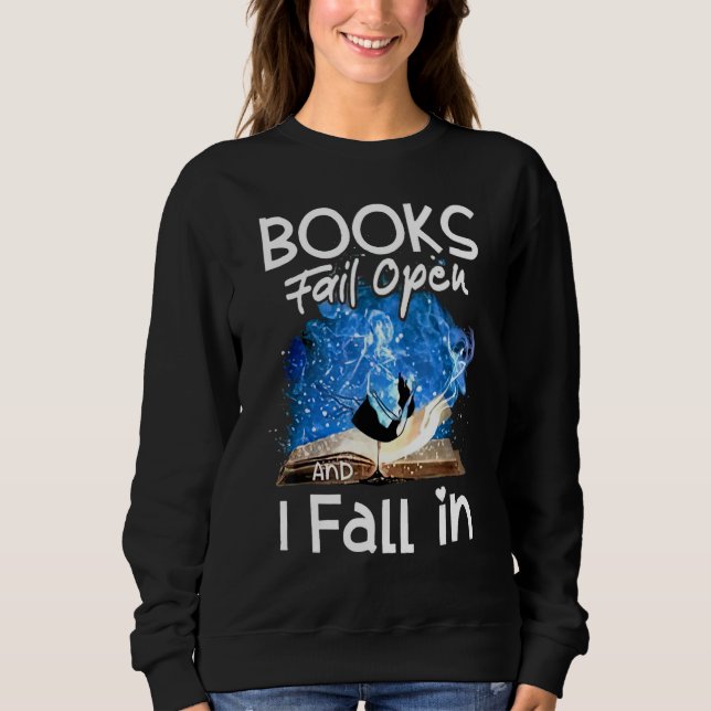 Camiseta Books Fail Open And I Fall In (Frente)