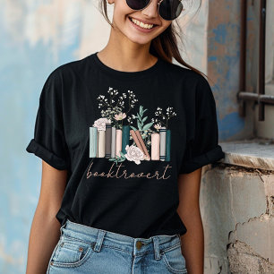 Camiseta Booktrovert Floral Books Gift para Livro Lover