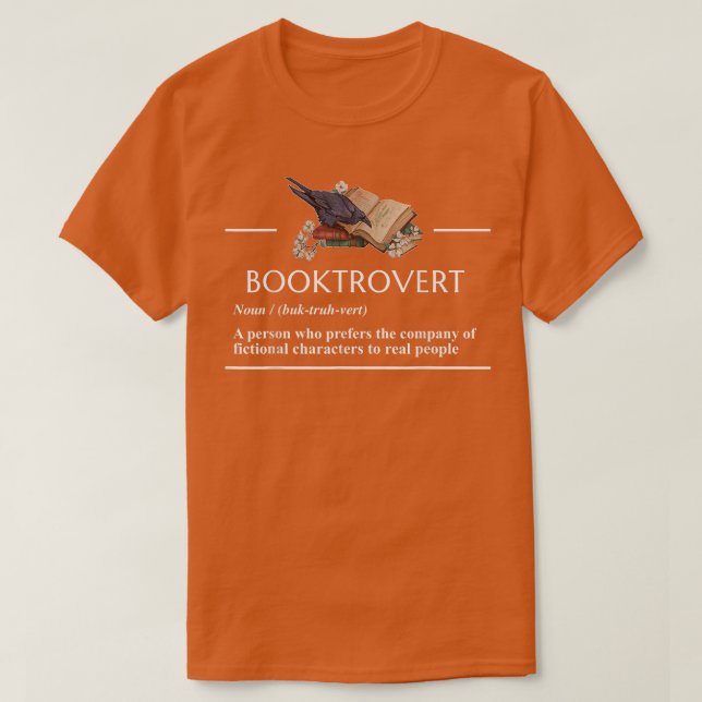 Camiseta Booktroverter Uma Engraçada Definição De Livro Fic (Frente do Design)
