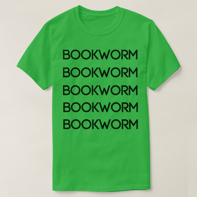 Camiseta Bookworm (Frente do Design)