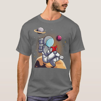 Camiseta Bookworm Astronaut Reading Book in Space a Reading