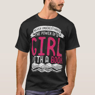 Camiseta Bookworm Bibliotecário do Nerd do Livro Meninas Dã
