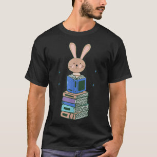 Camiseta Bookworm Cony Engraçado Lendo Livro De Meninas