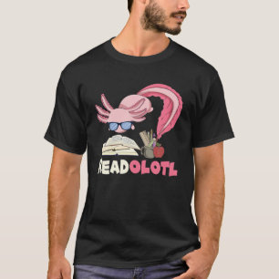 Camiseta Bookworm-Cute Readolott Leitura Nerd Anfíbio