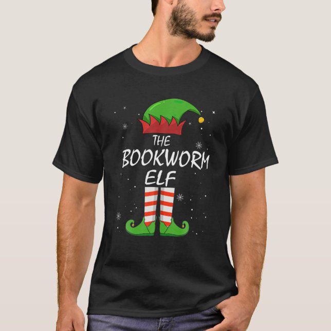 Camiseta BookWORM Elf Family Matching Group (Frente)