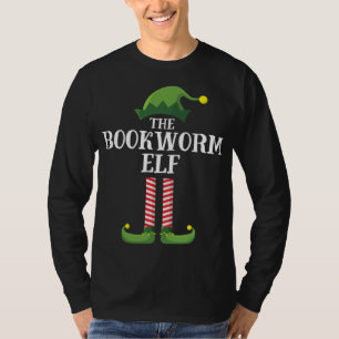 Camiseta Bookworm Elf Matando Festa de Natal da Família