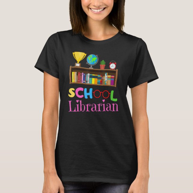 Camiseta Bookworm Library Worker Cute School Librarian (Frente)