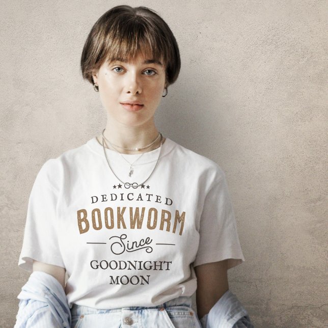 Camiseta Bookworm Personalizado Desde (Criador carregado)