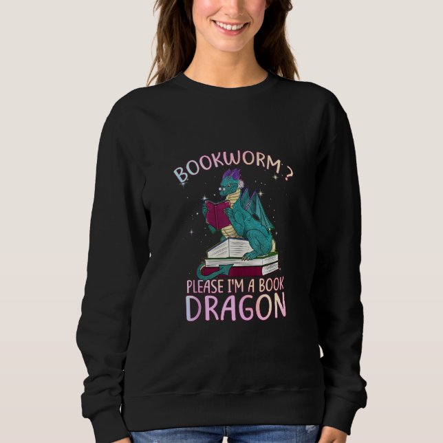 Camiseta Bookworm, por favor, sou um Dragão de Livro (Frente)