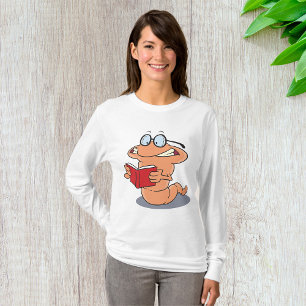 Camiseta Bookworm Womens de Capa longa